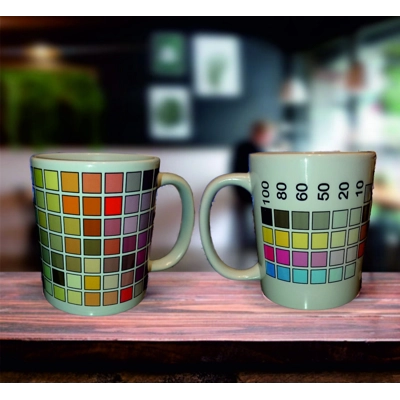 CMYK Colour palette mug