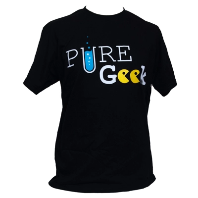 Pure Geek Cotton T-Shirt: Science & Gaming Design