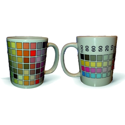 CMYK Colour palette mug