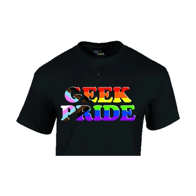 Geek Pride / Geek & Proud LGBTQ+ Progress Flag Tee