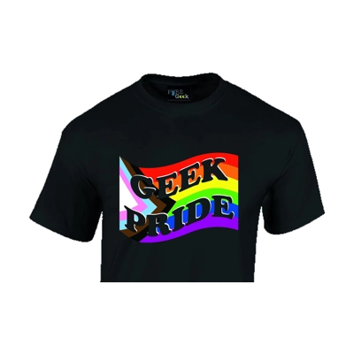 Geek Pride / Geek & Proud LGBTQ+ Progress Flag Tee