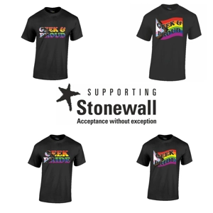 Geek Pride / Geek & Proud LGBTQ+ Progress Flag Tee