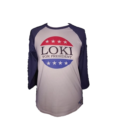 Loki for President Ladies Baseball shirt