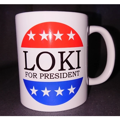 Pure Geek: Loki for president mug