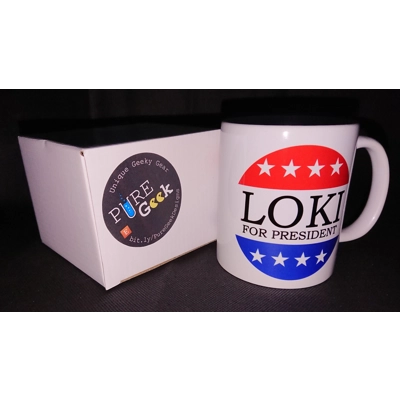 Pure Geek: Loki for president mug