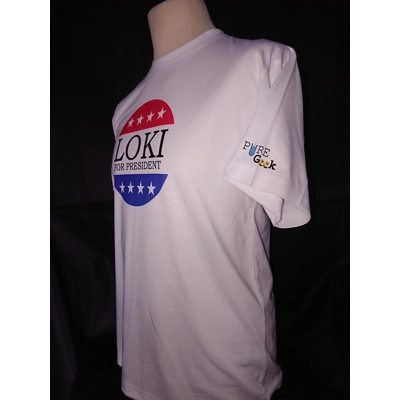 Pure Geek: Loki for President unisex t-shirt