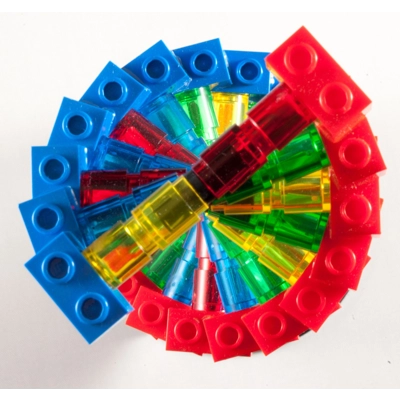 Pure Geek Deoxyribonucleic Acid DNA Building Block model