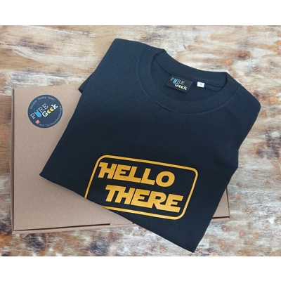 Pure Geek Designs "Hello There" tee shirt, Obi-Wan Kenobi Iconic Saying