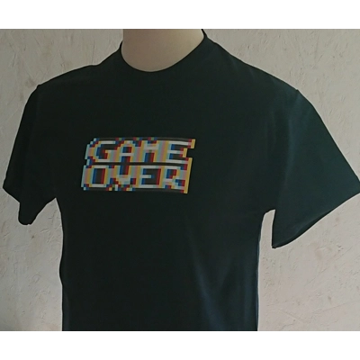 Pure Geek, 8-bit Game Over retro gaming tee shirt