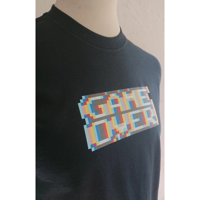 Pure Geek, 8-bit Game Over retro gaming tee shirt
