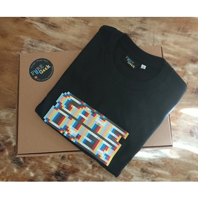 Pure Geek, 8-bit Game Over retro gaming tee shirt