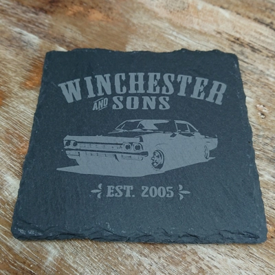 Supernatural inspired Slate Coasters