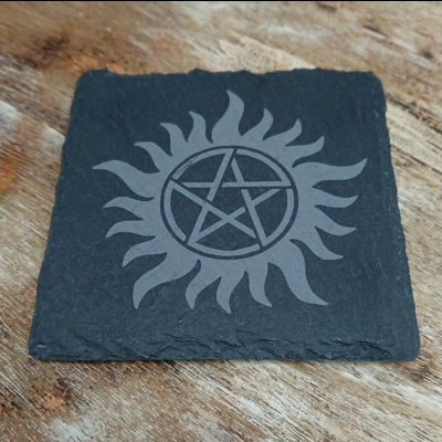 Supernatural inspired Slate Coasters