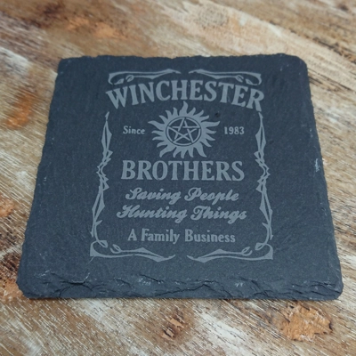 Supernatural inspired Slate Coasters