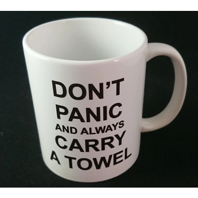 Hitchhiker's Guide to the Galaxy mugs