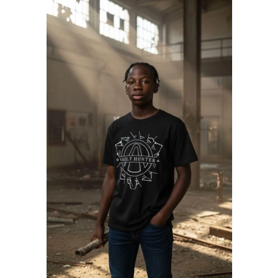 Vault Hunter Tee – Loot, Shoot, Repeat! by Pure Geek