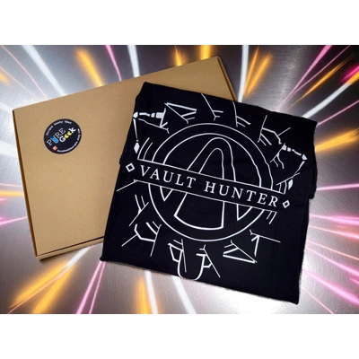 Vault Hunter Tee – Loot, Shoot, Repeat! by Pure Geek