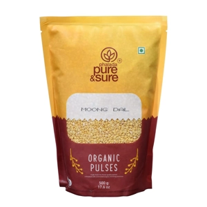 Organic Yellow Moong dal 500gm