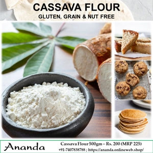 Cassava Flour (Gluten free) 500gm