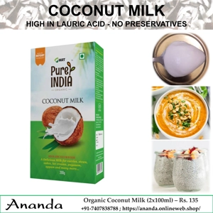 Organic Coconut Milk 200ml
