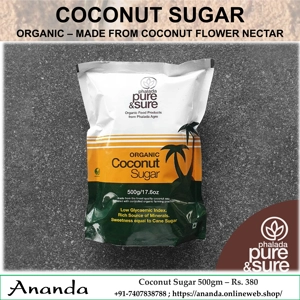 Organic Coconut Sugar 500gm Organic Coconut Sugar 500gm