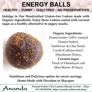 Peanut Butter Chia Ladoo - 1pc