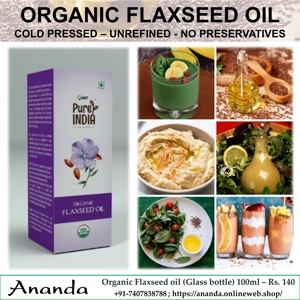 Organic Flaxseed oil 100ml