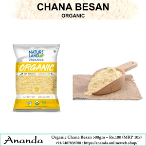 Organic Chana Besan 500gm