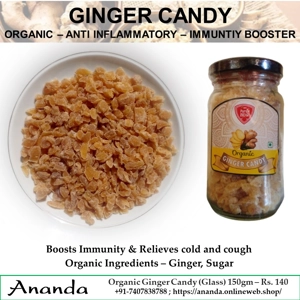 Organic Ginger Candy 150gm