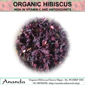 Organic Hibiscus Flower Tea 50gm