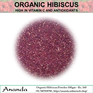 Organic Hibiscus Tea 100gm Organic Hibiscus Tea 100gm