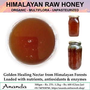 Organic Himalayan Raw Honey 500gm