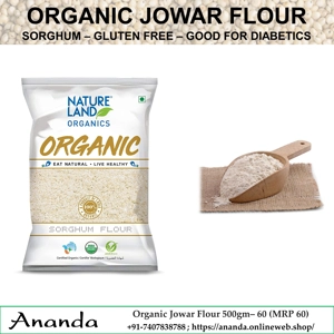 Organic Jowar Flour 500gm