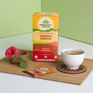Organic Moringa Hibiscus 25 Teabags Organic Moringa Hibiscus 25 Teabags