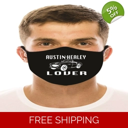 Austin Healey Lover Face Mask Cotton Washable Reusable Soc..