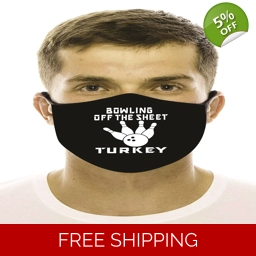 Bowling Face Masks Cotton Washable Social Distancing