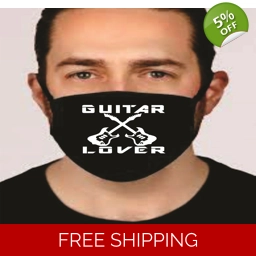 Guitar Lover Face Mask Cotton Washeable Social Distancing ..