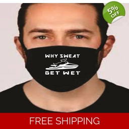 Jet Ski Black Face Mask Cotton Washable Social Distancing ..
