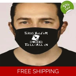 Poker Face Masks Cotton Washable Reusable Social Distancin..