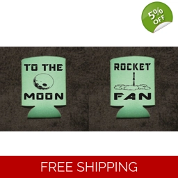 NEW Rocket Fan to the Moon Beer Koozie More items listed f..