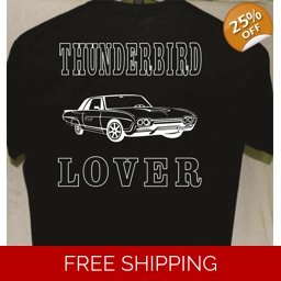 Ford Thunderbird T shirt Black M L XL 2XL more tshirts for..