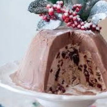 Ice Cream Christmas Pudding