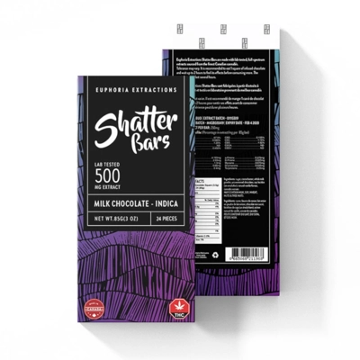 SHATTER BARS (Indica) Milk Chocolate w/ Caramel