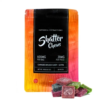 SHATTER CHEWS (Sativa) 600mg/pkg