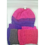 Ebuuks Sweet Treat Variegated Hat and Scarf Set with Satin Lining Ebuuks Sweet Treat Variegated Hat and Scarf Set with Satin Lining