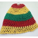 Ebuuks Red Yellow Green Variegated Two Hats with Satin and Fleece Lining Ebuuks Red Yellow Green Variegated Two Hats with Satin and Fleece Lining