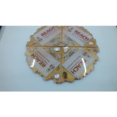 Ebuuks Resin  Geode Edged  Coasters
