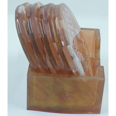 Ebuuks Resin Holder and Four  Coasters
