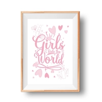 Girl Power Quote Instant Wall Art..