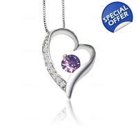 Cubic Zirconia and Amethyst Float..